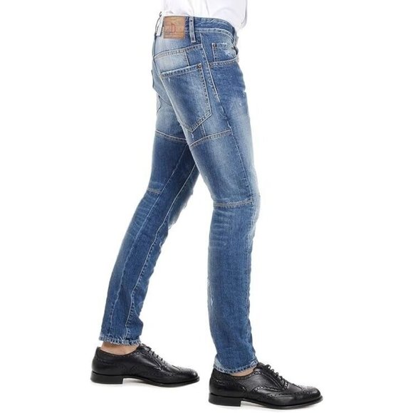 DSQUARED2 Mens Tidy Biker Jeans IT48 W34 Denim S71LA0892S30309470 NWT - Picture 5 of 16